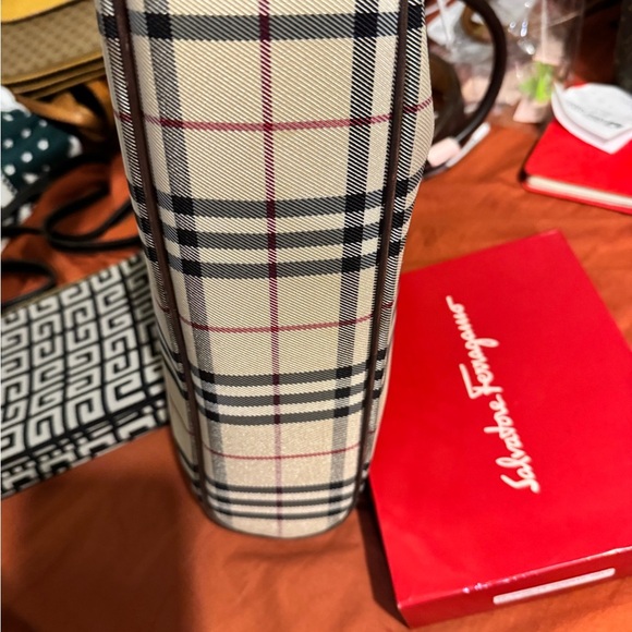 Burberry Plaid Tote Bag - Picture 9 of 12